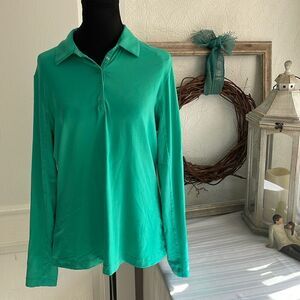 Cutter & Buck CB DryTec 50 UPF Ladies Cuscowilla Green Pullover - L